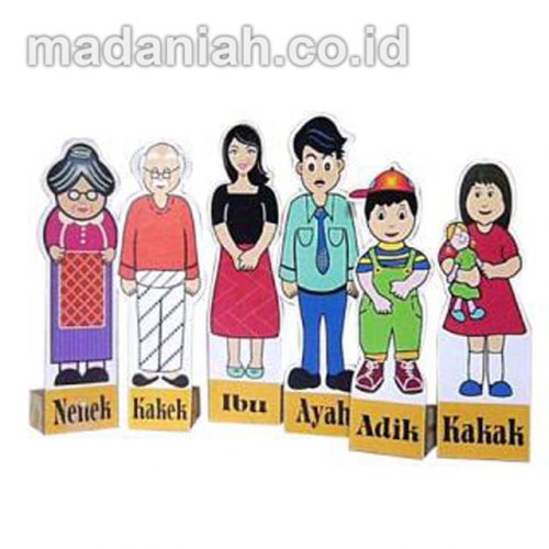 Alat Peraga Edukasi Mainan Berdiri Keluarga