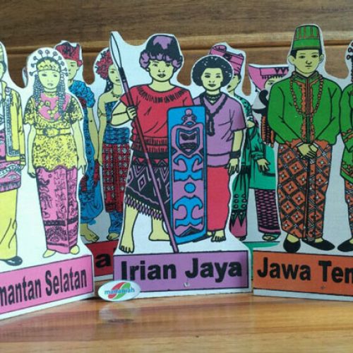 Alat Peraga Edukasi Mainan Berdiri Pakaian dan Tarian Adat