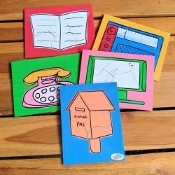 Puzzle AlaAlat Peraga Edukasi Puzzle Alat Komunikasit Komunikasi Isi 8