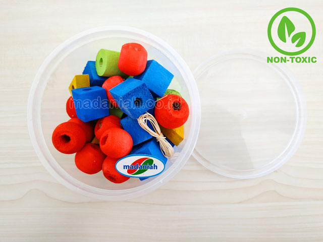 Distributor Alat Peraga Edukatif Meronce Geometri Kayu (Toples) Kalimantan Selatan