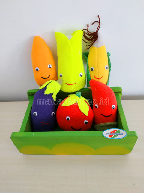 Distributor Alat Peraga Edukatif Boneka Jari Sayur Wool Yogyakarta