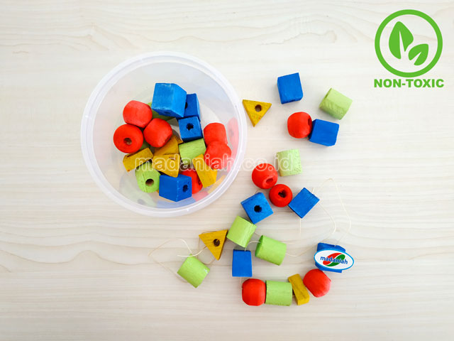 Distributor Alat Peraga Edukatif Meronce Geometri Kayu Gorontalo
