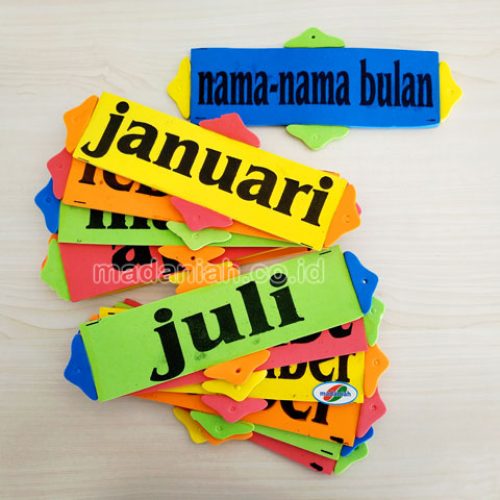 Distributor Alat Peraga Edukatif Nama Bulan Spon Jambi