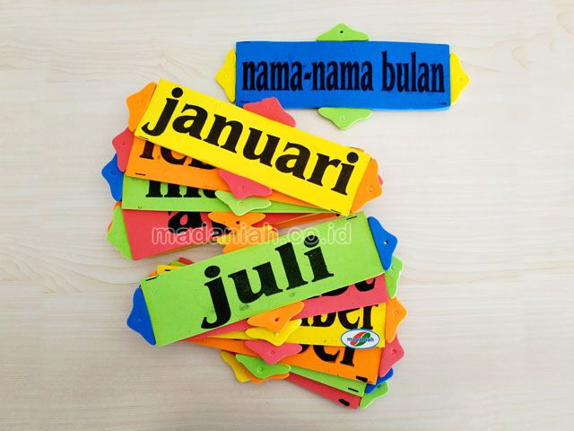 Distributor Alat Peraga Edukatif Nama Bulan Spon Kalimantan Tengah