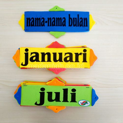 Distributor Alat Peraga Edukatif Nama Bulan Spon Sulawesi Tengah