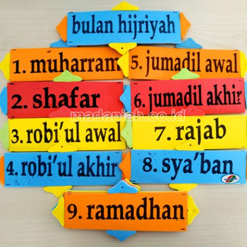 Distributor Alat Peraga Edukatif Nama Bulan Hijriyah Spon Jawa Timur