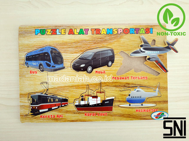 Distributor Alat Peraga Edukatif Puzzle Alat Transportasi Stiker Gorontalo