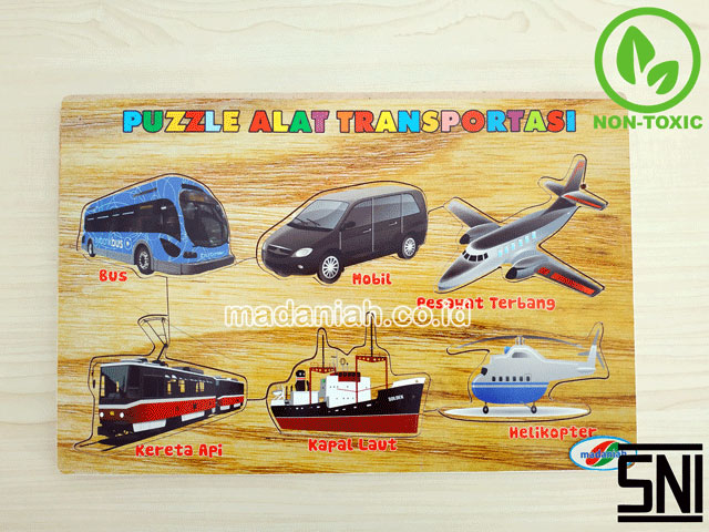 Distributor Alat Peraga Edukatif Puzzle Alat Transportasi stiker Kalimantan Selatan