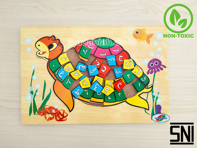 Distributor Alat Peraga Edukatif Puzzle Hijaiyyah Kura-Kura Maluku