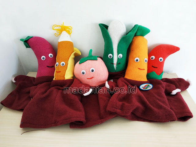 Distributor Alat Peraga Edukatif Boneka Tangan Sayur Wool Aceh