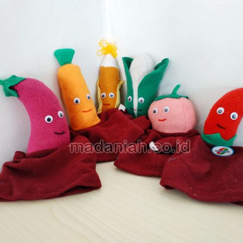 Distributor Alat Peraga Edukatif Boneka Tangan Sayur Wool Lampung