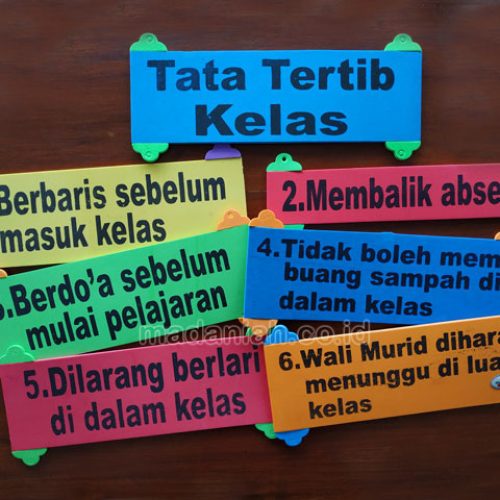 Distributor Alat Peraga Edukatif Tata Tertib Kelas Spon Kalimantan Utara