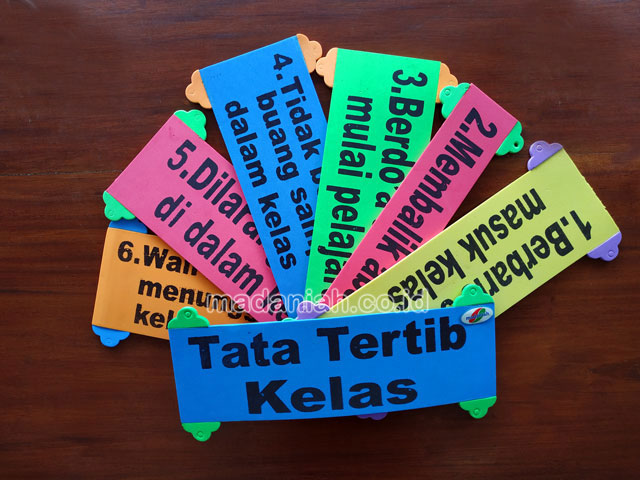 Distributor Alat Peraga Edukatif Tata Tertib Kelas Spon Kepulauan Bangka Belitung