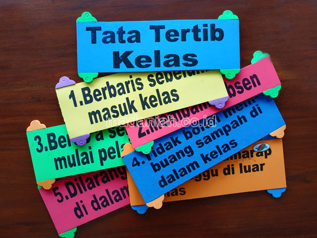 Distributor Alat Peraga Edukatif Tata Tertib Kelas Spon Sumatera Utara