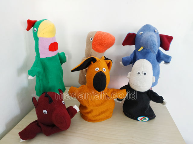 Distributor Alat Peraga Edukatif Boneka Tangan Hewan Wool Jawa Tengah