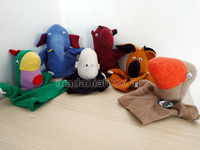 Distributor Alat Peraga Edukatif Boneka Tangan Hewan Wool Maluku Utara