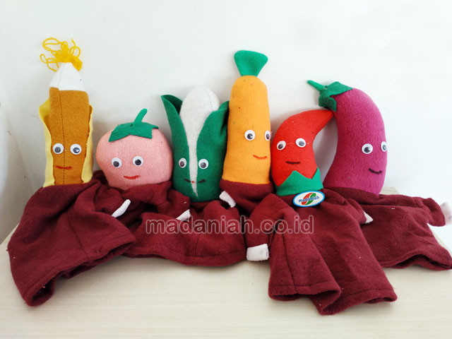 Distributor Alat Peraga Edukatif Boneka Tangan Sayur Wool Sulawesi Barat