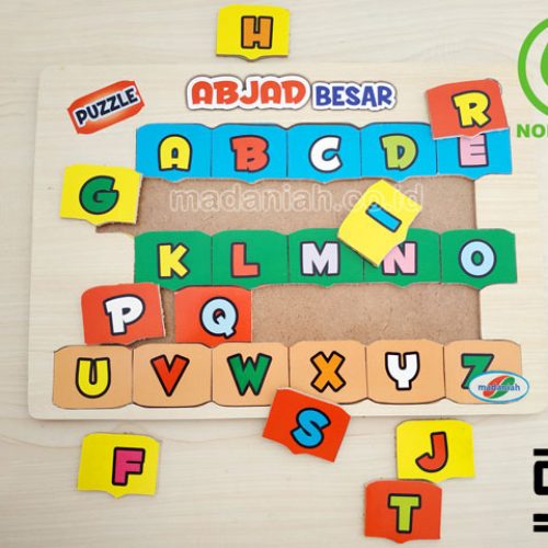 Distributor Puzzle Kayu Abjad Besar Stiker Bengkulu