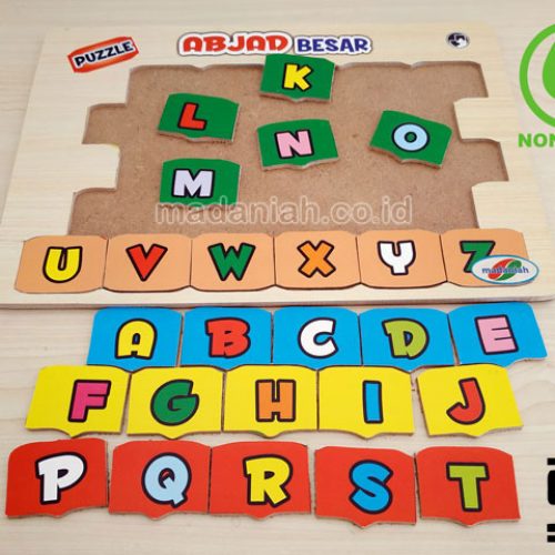 Distributor Puzzle Kayu Abjad Besar Stiker Kalimantan Timur