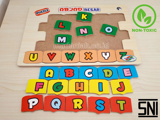 Distributor Puzzle Kayu Abjad Besar Stiker Kalimantan Timur