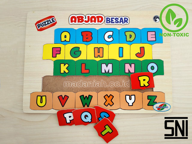 Distributor Puzzle Kayu Abjad Besar Stiker Nusa Tenggara Timur