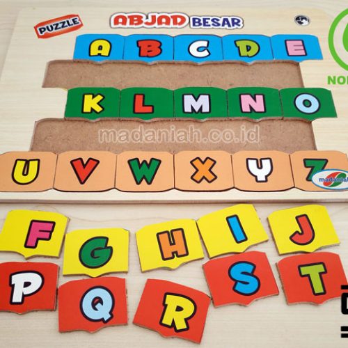 Distributor Puzzle Kayu Abjad Besar Stiker Sumatera Barat