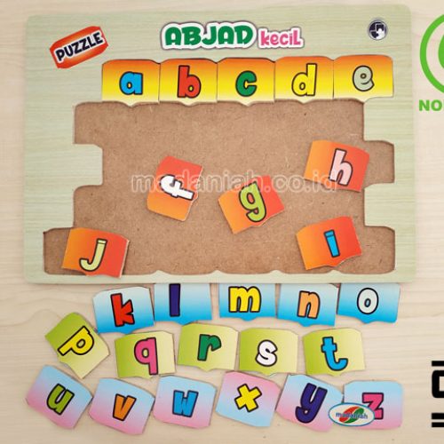 Distributor Puzzle Kayu Abjad Kecil Stiker Jawa Barat