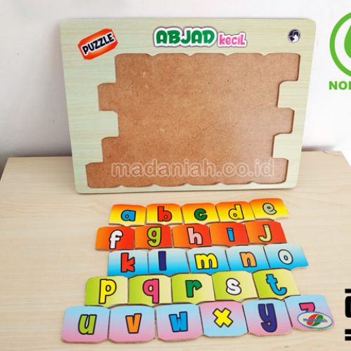 Distributor Puzzle Kayu Abjad Kecil Stiker Riau