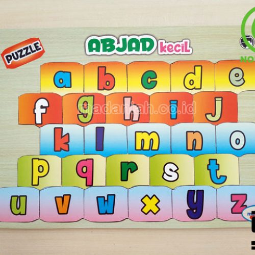 Distributor Puzzle Kayu Abjad Kecil Stiker Sulawesi Utara