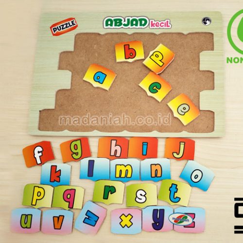 Distributor Puzzle Kayu Abjad Kecil Stiker Yogyakarta