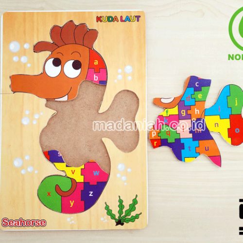 Distributor Puzzle Kayu Abjad Kuda Laut Maluku Utara