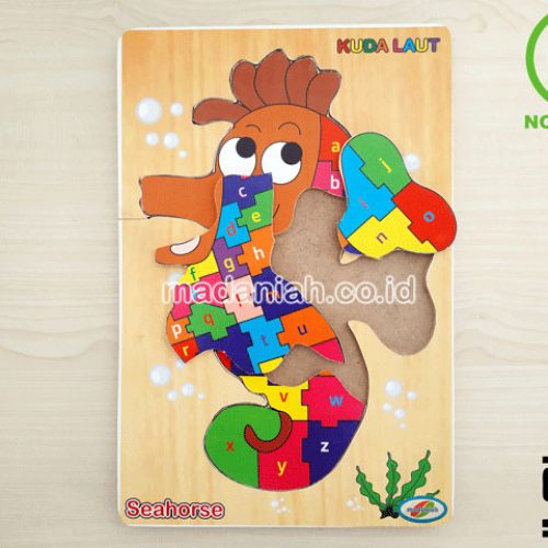 Distributor Puzzle Kayu Abjad Kuda Laut Papua Barat