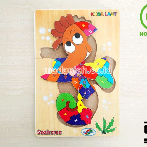 Distributor Puzzle Kayu Abjad Kuda Laut Sulawesi Utara
