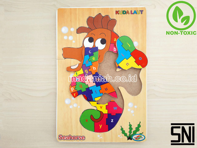 Distributor Puzzle Kayu Abjad Kuda Laut Sumatera Selatan