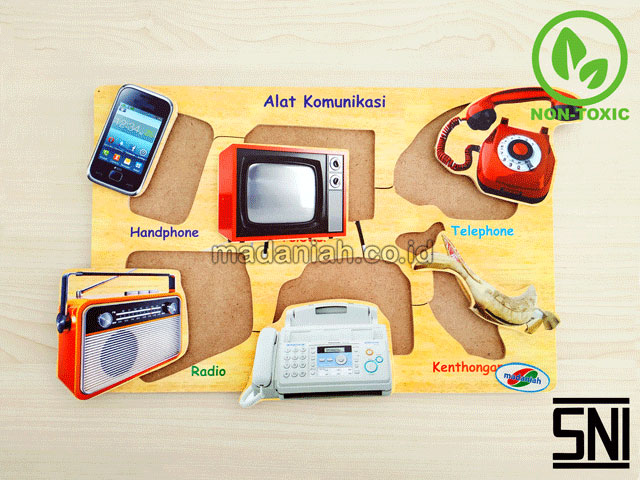 Distributor Puzzle Kayu Alat Komunikasi Stiker Nusa Tenggara Barat