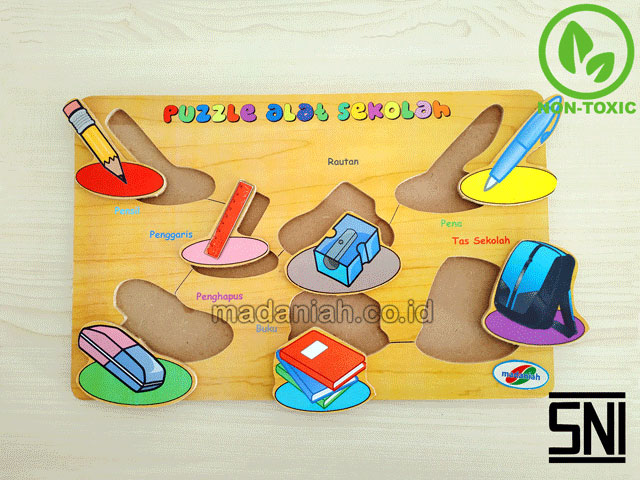 Distributor Puzzle Kayu Alat Sekolah Stiker Jawa Tengah