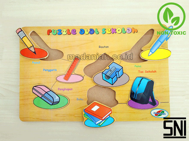 Distributor Puzzle Kayu Alat Sekolah Stiker Kalimantan Selatan