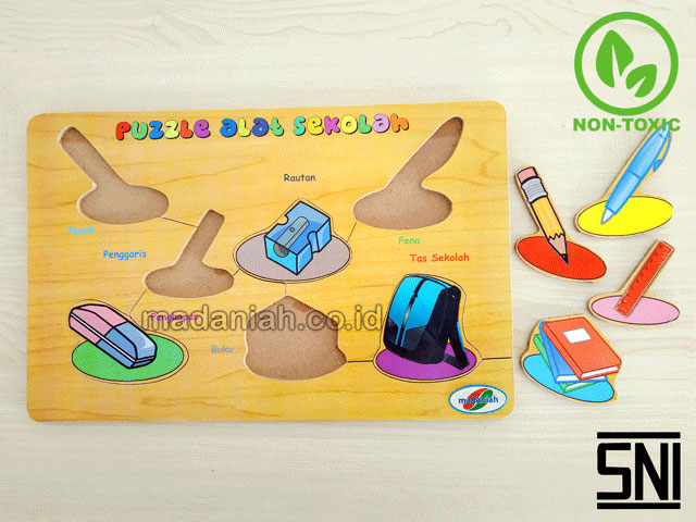Distributor Puzzle Kayu Alat Sekolah Stiker Sulawesi Barat