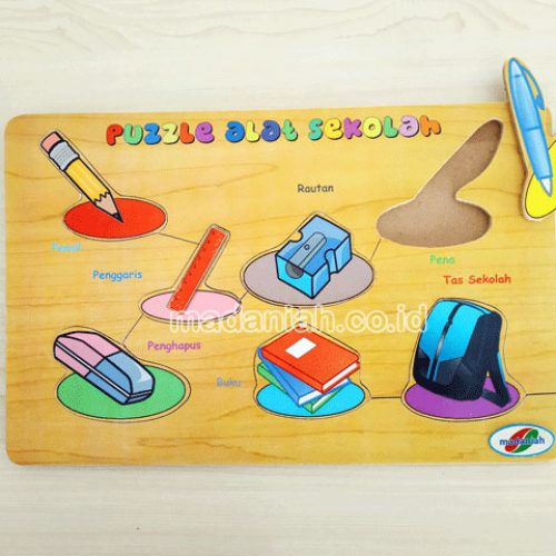 Distributor Puzzle Kayu Alat Sekolah Stiker Sumatera Selatan
