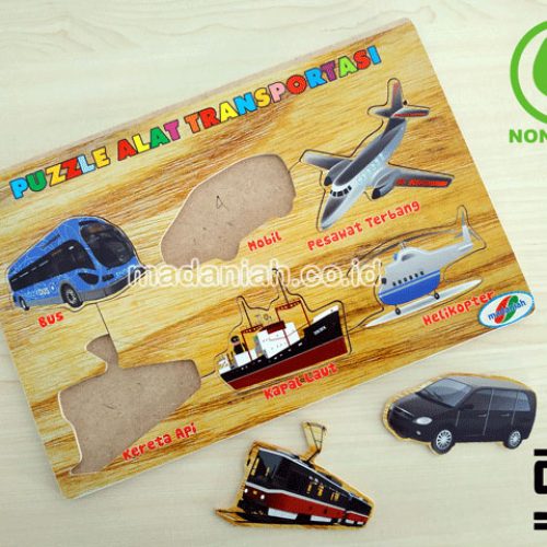 Distributor Puzzle Kayu Alat Transportasi Stiker Sulawesi Utara