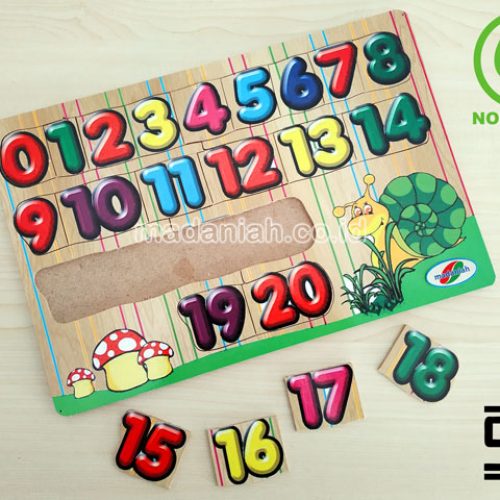 Distributor Puzzle Kayu Angka Stiker 1-20 Jambi