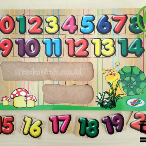 Distributor Puzzle Kayu Angka Stiker 1-20 Kepulauan Bangka Belitung
