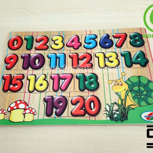Distributor Puzzle Kayu Angka Stiker 1-20 Papua Barat