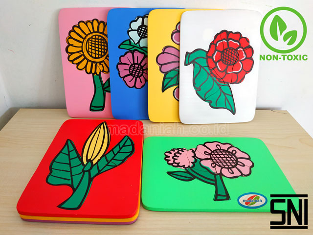 Distributor Puzzle Kayu Bunga Isi 8 Sumatera Utara