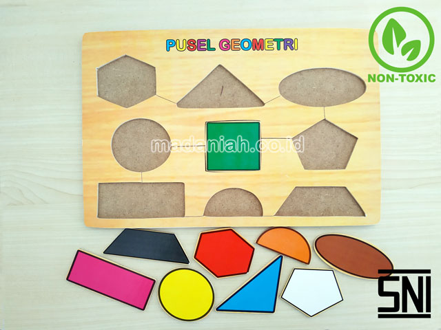 Distributor Puzzle Kayu Geometri Stiker Jawa Tengah