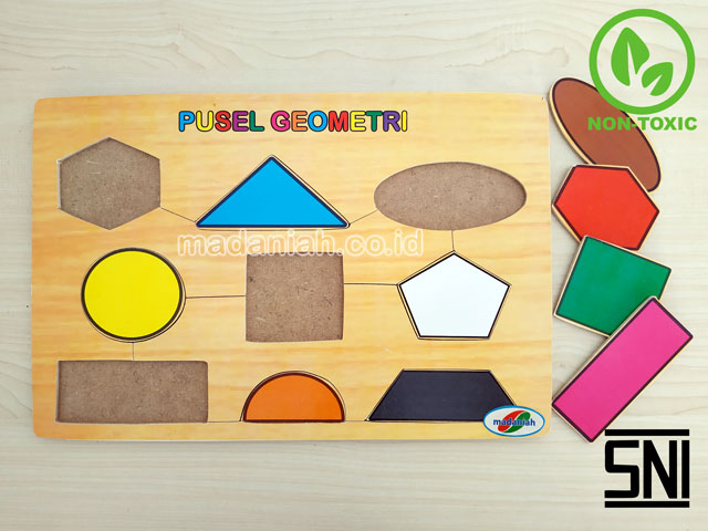 Distributor Puzzle Kayu Geometri Stiker Nusa Tenggara Barat