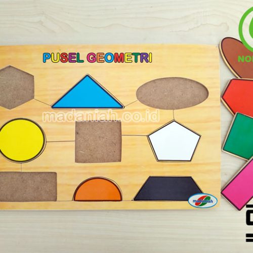 Distributor Puzzle Kayu Geometri Stiker Sumatera Selatan