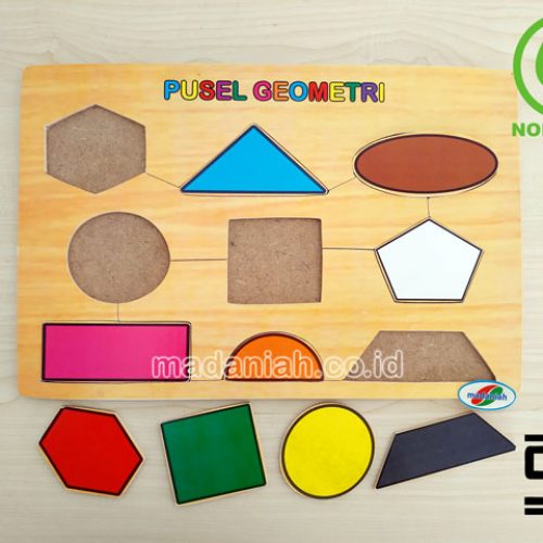 Distributor Puzzle Kayu Geometri Stiker Sumatera Utara
