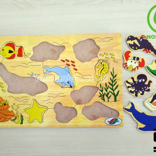 Distributor Puzzle Kayu Hewan Laut Aceh
