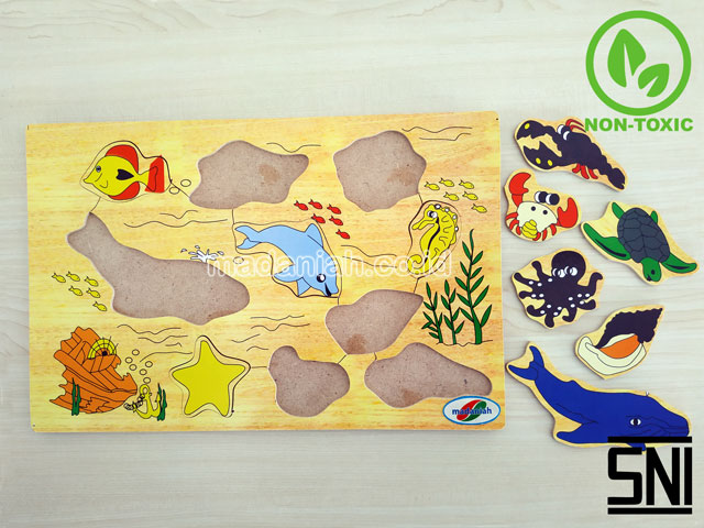 Distributor Puzzle Kayu Hewan Laut Aceh